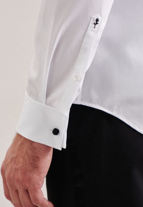 Chemise Homme Seidensticker Slim Sans Repassage Uni col Classique Manche longue