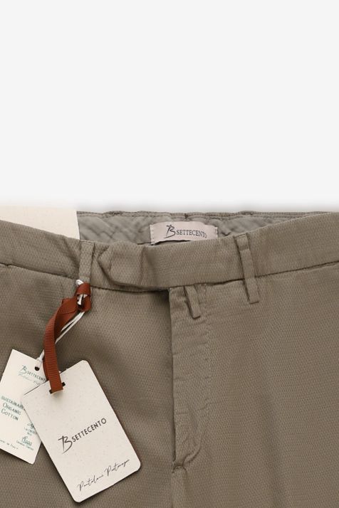 Pantalon Hombre B-Settecento Chino Slim Lisa 97% algodón 3% elastan