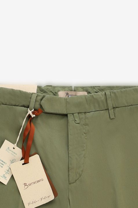Pantalon Homme B-Settecento Chino Slim Uni 97% coton 3% elastan