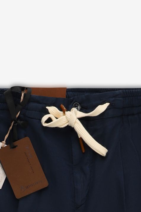 Men's Trouser B-Settecento Chino Slim Plain 47% cotton 52% linen 1% ea