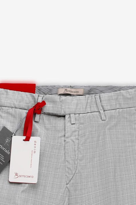 Men's Trouser B-Settecento Chino Slim Semi-plain 50% cotton 47% pa 3% ea