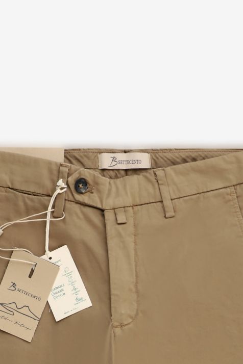 Pantalon Hombre B-Settecento Chino Slim Lisa 97% algodón 3% elastan