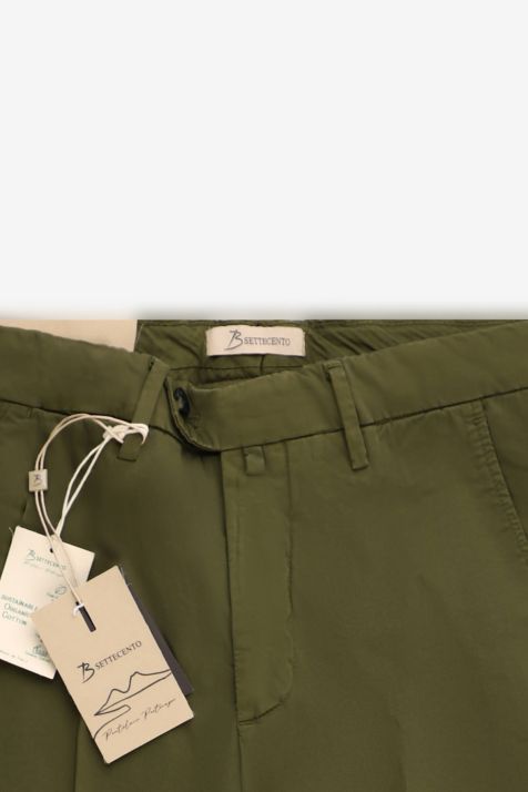 Pantalon Homme B-Settecento Chino Slim Uni 97% coton 3% elastan