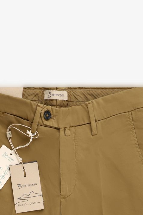 Pantalon Homme B-Settecento Chino Slim Uni 97% coton 3% elastan