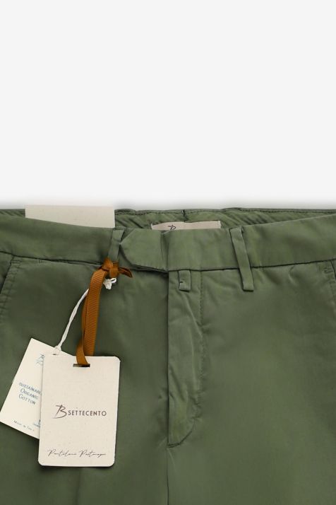 Men's Trouser B-Settecento Chino Slim Plain 97% cotton 3% elastan