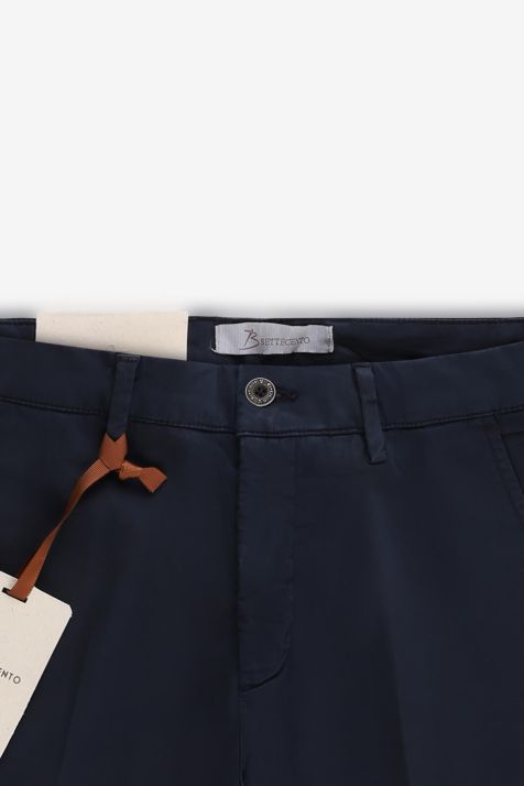 Hose Herren B-Settecento Bermuda Slim Einfarbig 97% Baumwolle 3% elastan