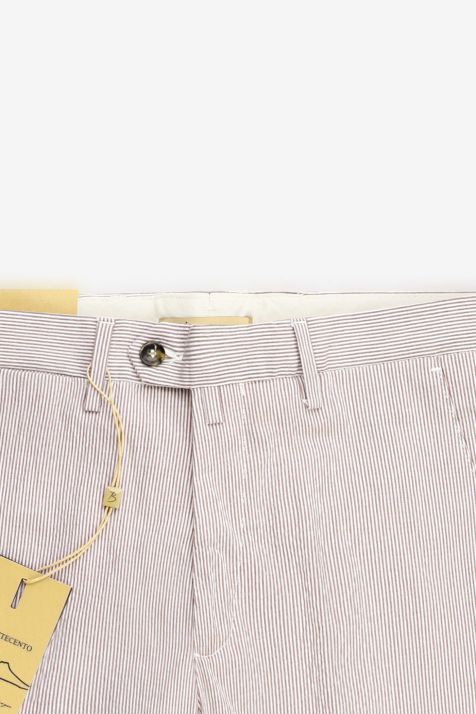 Pantalon Homme B-Settecento Chino Slim Rayures 98 % coton, 2 % élasthanne