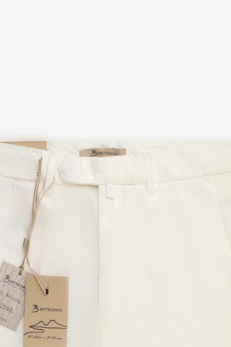 Pantalon Homme B-Settecento Chino Slim Uni 64% coton, 36% laine vierge