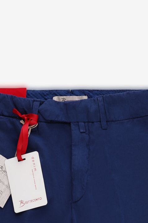 Pantalon Hombre B-Settecento Chino Slim Lisa 66% algodón, 32% lino, 2% cada uno