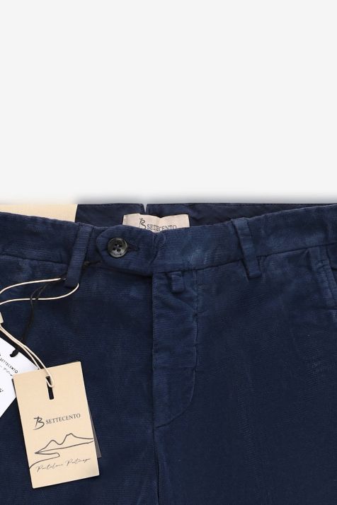 Men's Trouser B-Settecento Chino Slim Plain 99% cotton 1% elastan