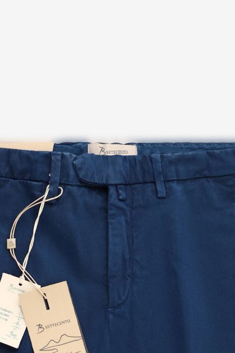 Hose Herren B-Settecento Chinos Slim Einfarbig 98 % Baumwolle, 2 % E-Leder