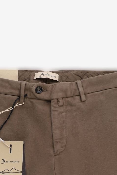 Men's Trouser B-Settecento Chino Slim Plain 65% cotton 33% pa 2% ea