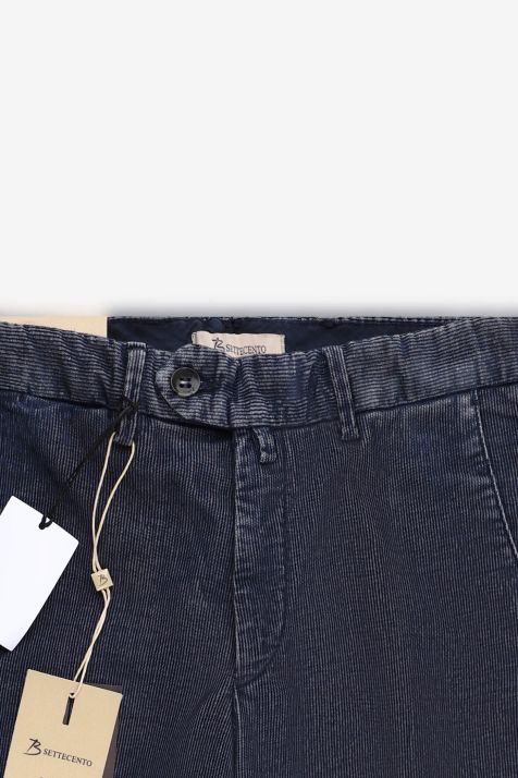 Men's Trouser B-Settecento Chino Slim Semi-plain 65% cotton 33% pa 2% ea