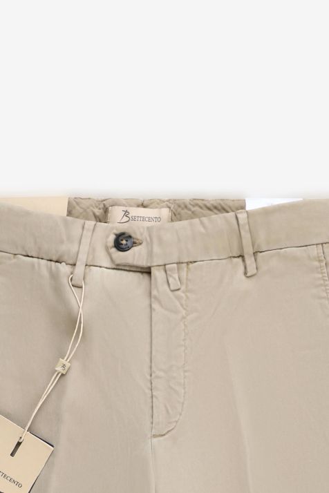 Men's Trouser B-Settecento Chino Slim Plain 50% lycra 44% cotton 4% cashemere 2% ea