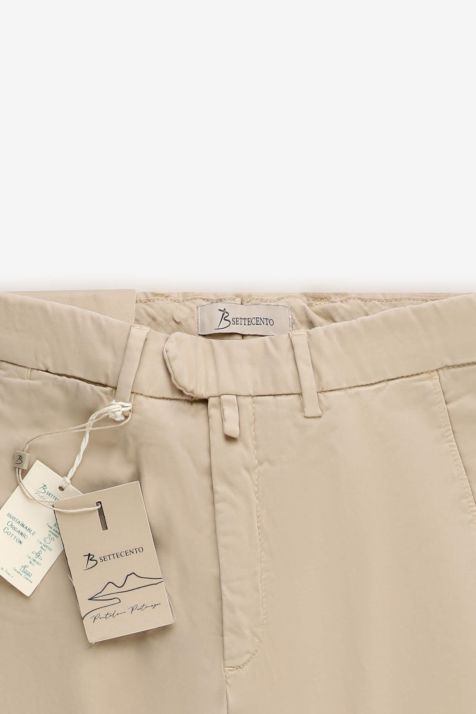 Pantalon Homme B-Settecento Chino Slim Uni 98 % coton, 2 % élasthanne