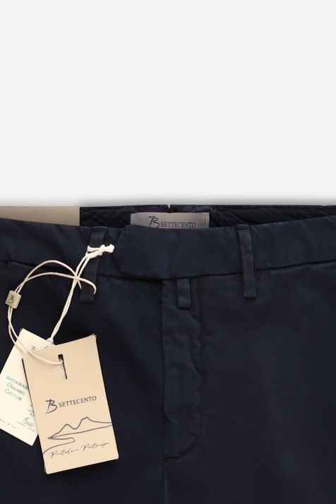 Hose Herren B-Settecento Chinos Slim Einfarbig 98 % Baumwolle, 2 % E-Leder