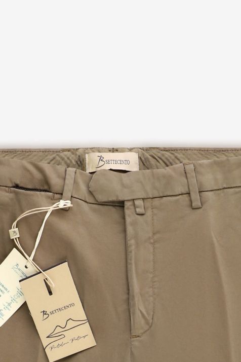 Men's Trouser B-Settecento Chino Slim Plain 98% cotton 2% ea