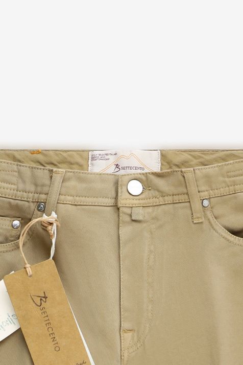 Pantalon Homme B-Settecento 5 Pocket Regular Uni 98 % coton, 2 % élasthanne