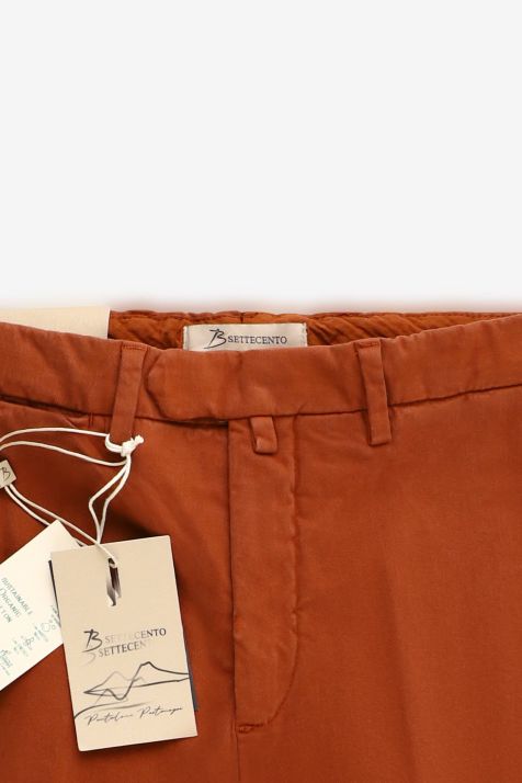 Hose Herren B-Settecento Chinos Slim Einfarbig 97% Baumwolle 3% elastan