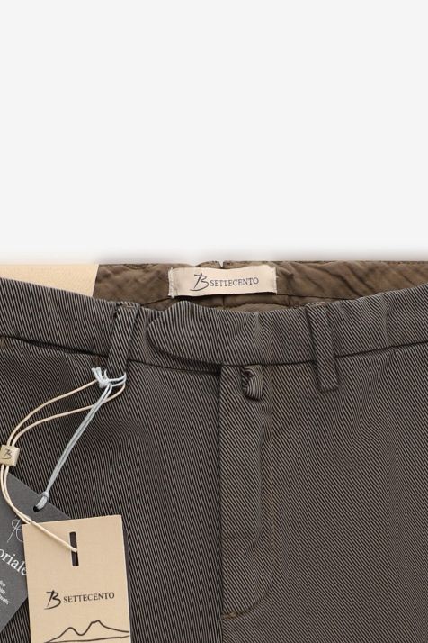 Hose Herren B-Settecento Chinos Slim Halb Unifarben 97% Baumwolle 3% elastan