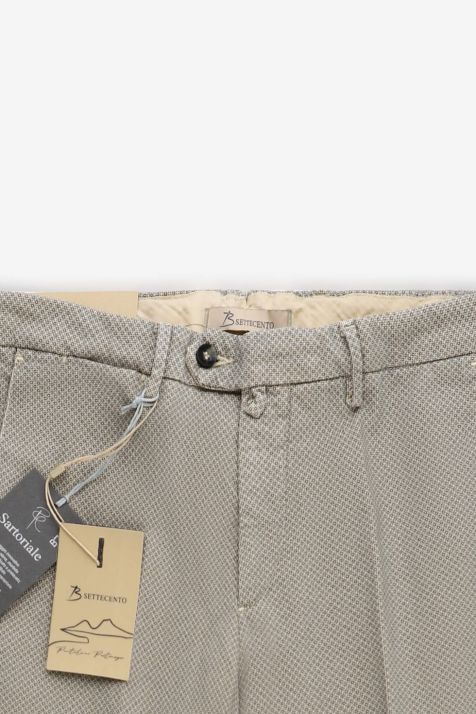 Hose Herren B-Settecento Chinos Slim Halb Unifarben 97% Baumwolle 3% elastan