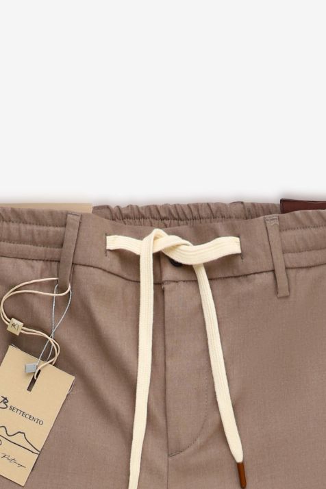 Pantalon Homme B-Settecento Chino Slim Uni 98 % laine, 2 % élasthanne