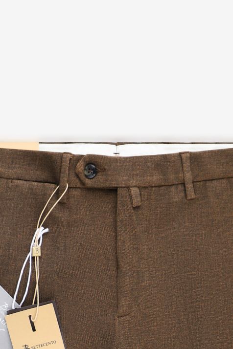 Pantalon Homme B-Settecento Chino Slim Uni 65% Viscose, 30% Polyamide, 5% Élasthanne