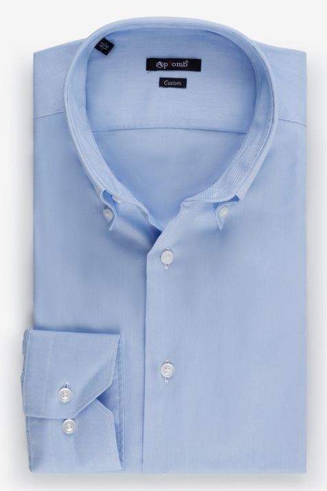 Men's Shirt Aplomb Regular Plain 100% cotton collar Button down Long sleeve