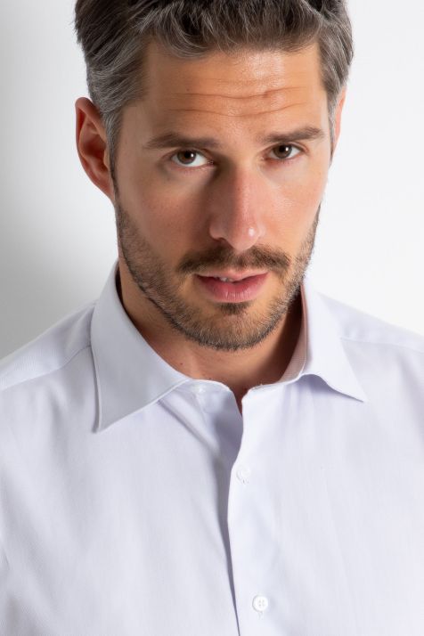 Men's Shirt Aplomb Regular Plain 100% cotton collar Italian Long sleeve