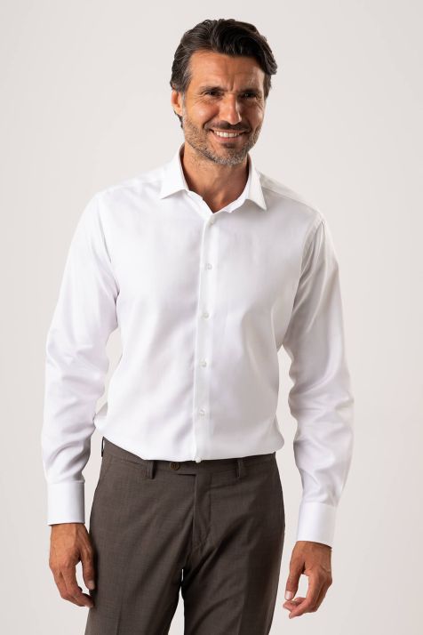 Chemise Homme Ingram Regular Uni 100% coton col Classique Manche longue