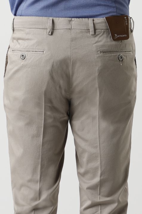 Hose Herren B-Settecento Chinos Slim Halb Unifarben 98 % Wolle, 2 % Elastan
