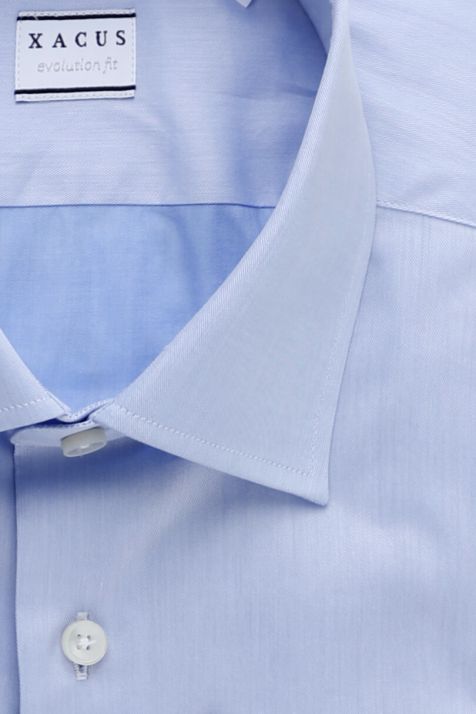Men's Shirt Xacus Classic Plain 100% cotton collar French Long sleeve