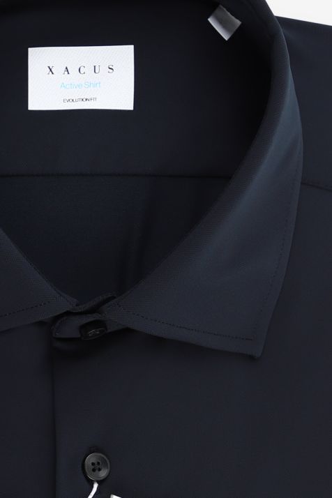 Chemise Homme Xacus Classic Uni 87 % polyamide, 13 % élasthanne col Italien Manche longue