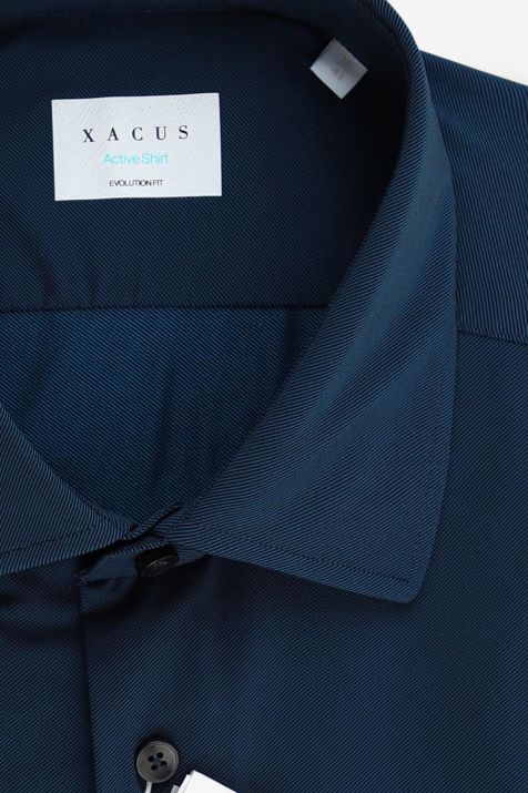 Men's Shirt Xacus Classic Plain  87% polyamide 13% elastane collar French Long sleeve