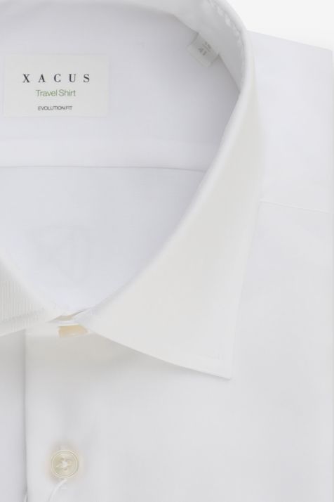 Chemise Homme Xacus Classic Sans Repassage Rayures 100% coton col Italien Manche longue