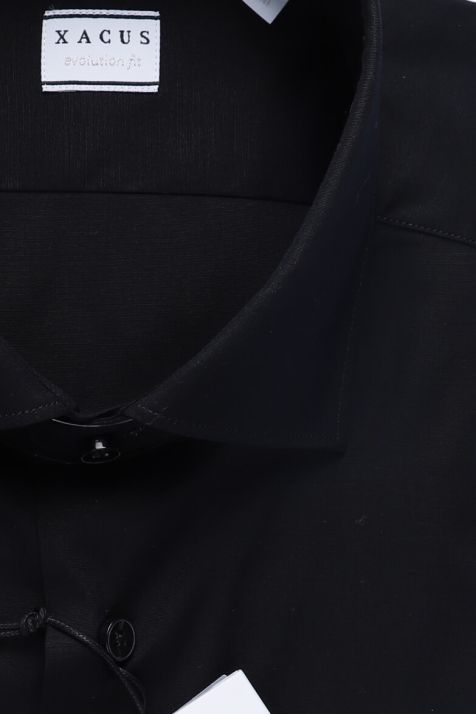 Men's Shirt Xacus Classic Plain 96% cotton 4% elastan collar French Long sleeve