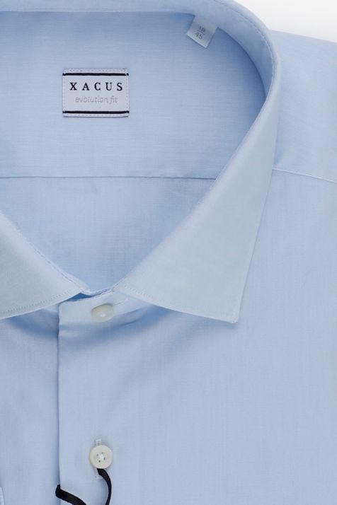 Chemise Homme Xacus Regular Uni 100% coton col Italien Manche longue