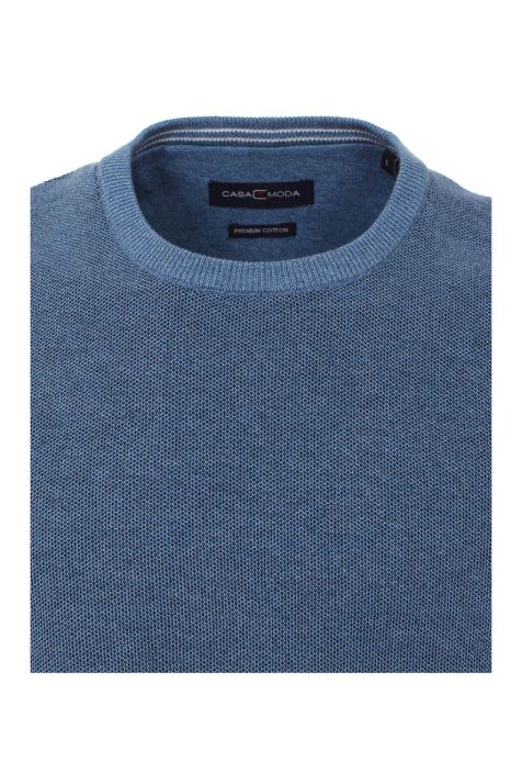 Men's Knitwear Casamoda Crew-neck Classic Plain 90% cotton 10% polyester