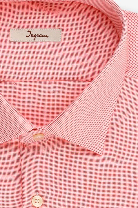 Men's Shirt Ingram Regular Semi-plain 100% cotton collar French Long sleeve