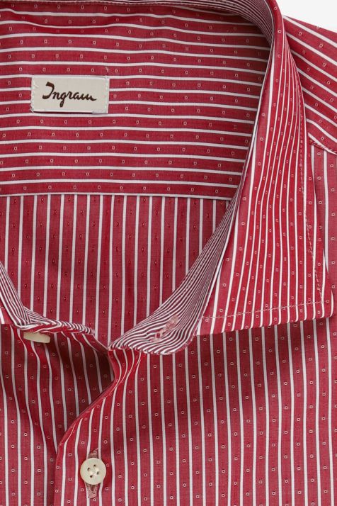 Hemd Herren Ingram Slim Streifen 100% Baumwolle kragen Französisch Lange Ärmel