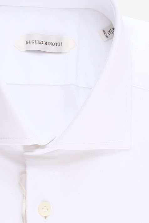 Camisa Hombre Guglielminotti Regular Lisa 85% poliamida 15% elastano cuello Francés Manga larga