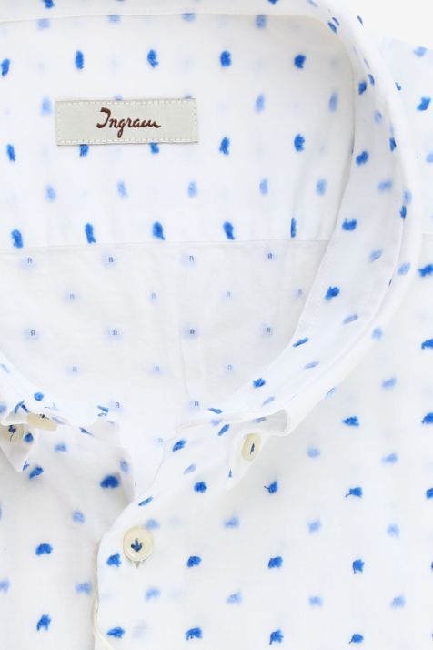 Chemise Homme Ingram Regular Motifs 100% coton col Boutonné Manche longue