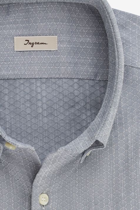 Camisa Hombre Ingram Classic Diseño  100% algodón cuello Abotonado Manga larga