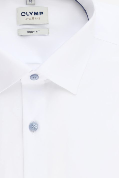 Chemise Homme Olymp Regular Uni 100% coton col Classique Manche longue