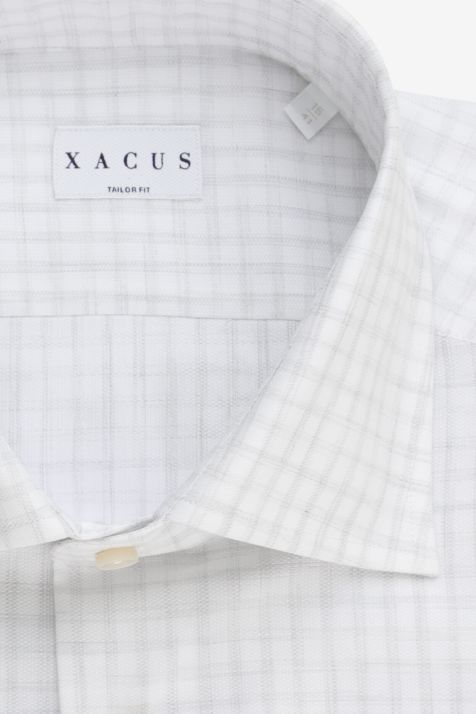 Hemd Herren Xacus Regular Karo 100% Baumwolle kragen Französisch Lange Ärmel