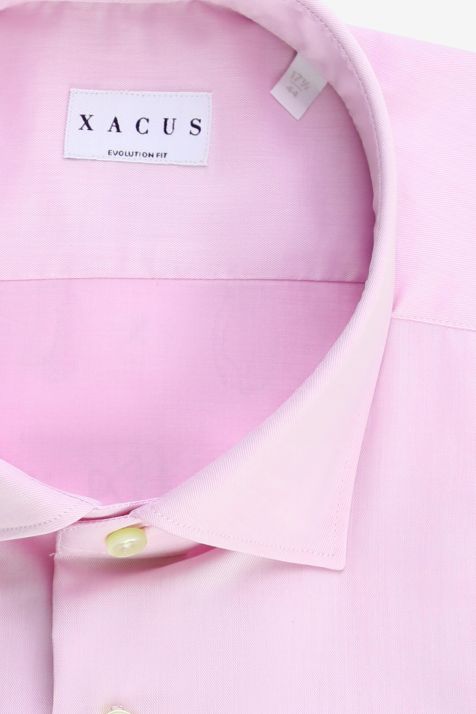 Men's Shirt Xacus Classic Plain 100% cotton collar French Long sleeve