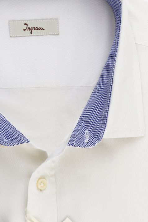 Camisa Hombre Ingram Classic Diseño  100% algodón cuello Francés Manga larga