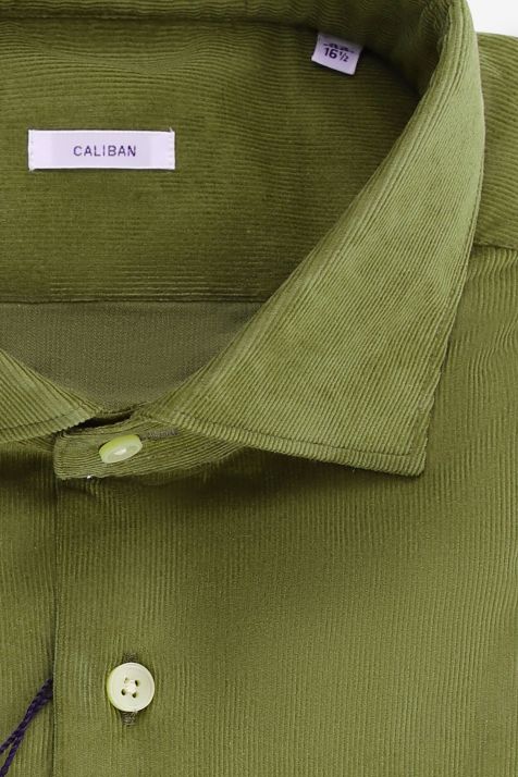 Men's Shirt Caliban Regular Plain 100% cotton collar French Long sleeve