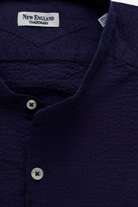 Camisa Hombre New England Regular Diseño  100% algodón cuello Mao Manga larga