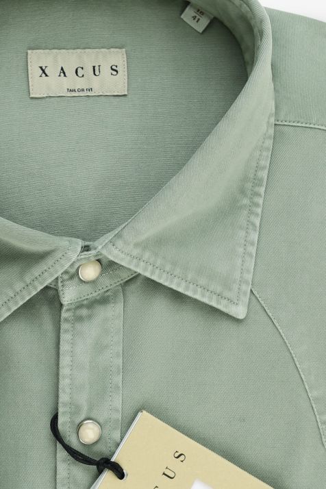 Chemise Homme Xacus Regular Uni 100% coton col Classique Manche longue